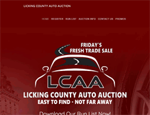 Tablet Screenshot of lickingcountyautoauction.com